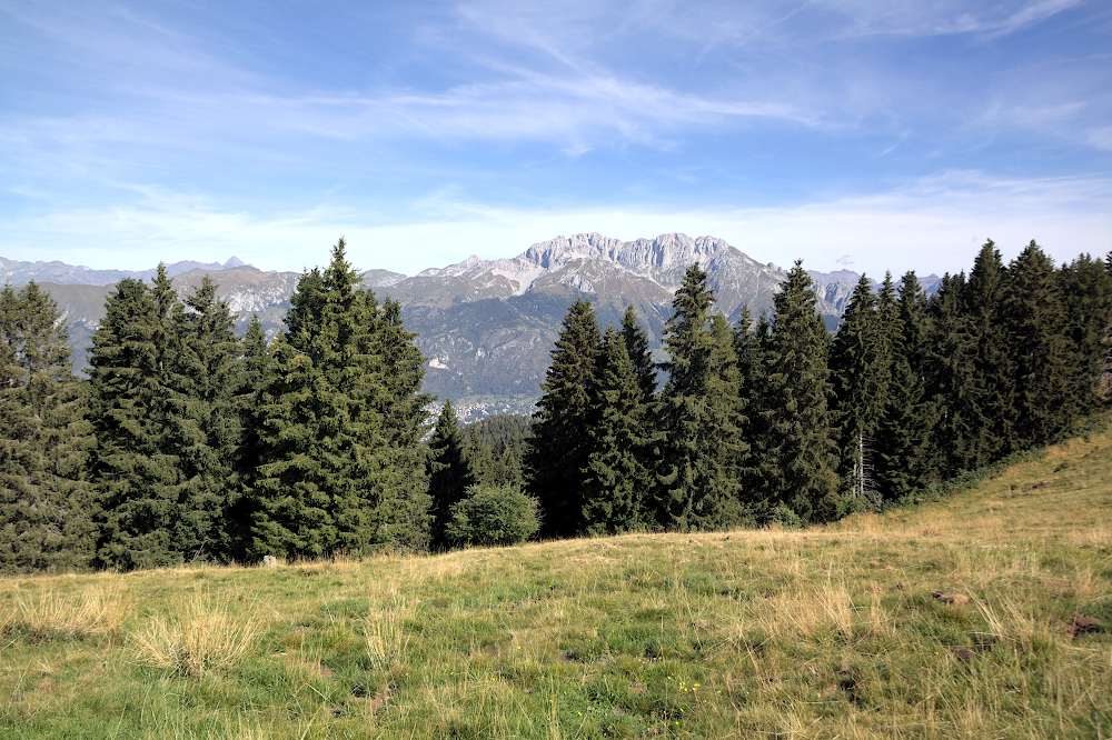Presolana dall'altopiano del Pora