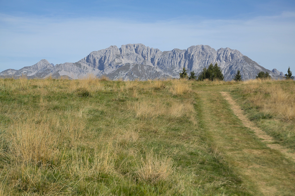 Presolana dall'altopiano del Pora