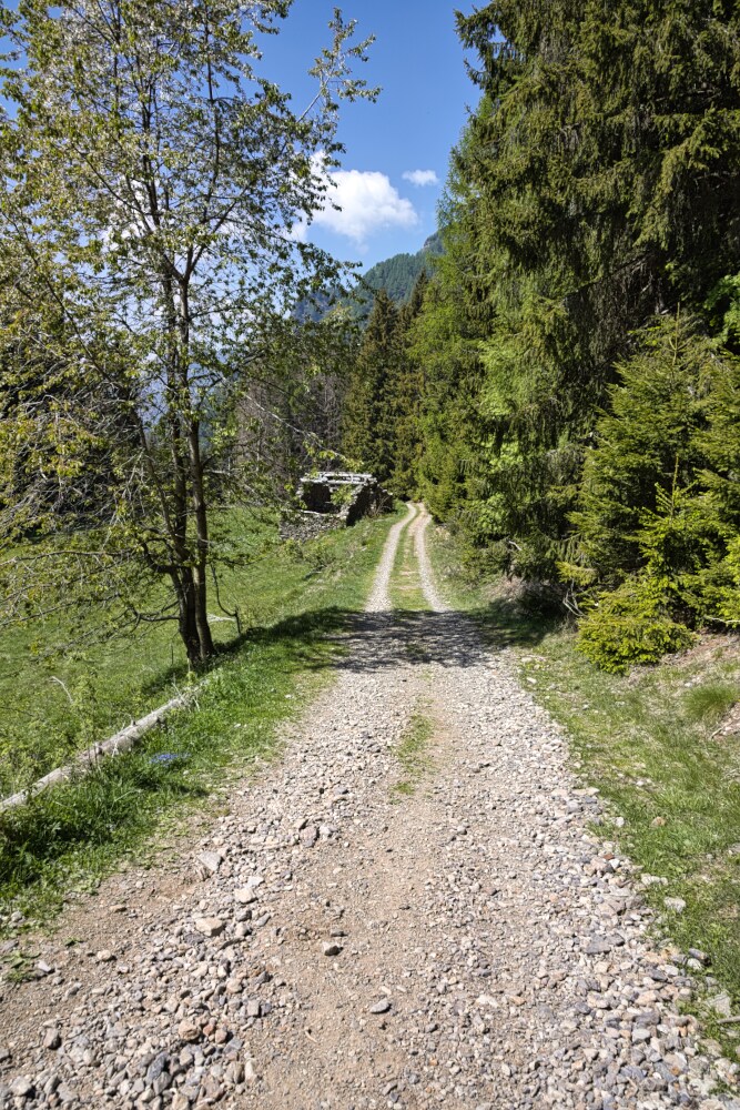 Parte centrale dell'escursione al Rifugio Terrerosse
