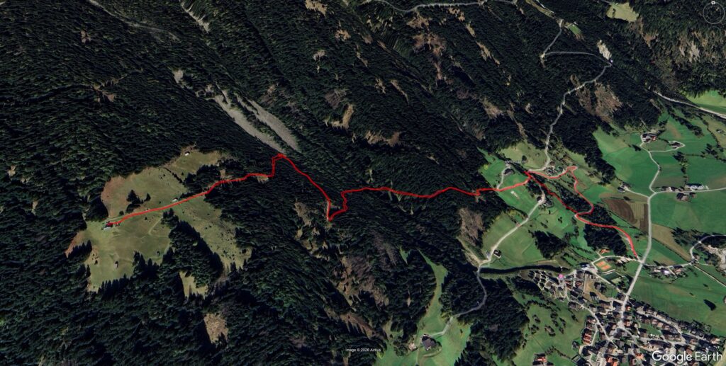 mappa Kumpfalm da Anterselva di Mezzo