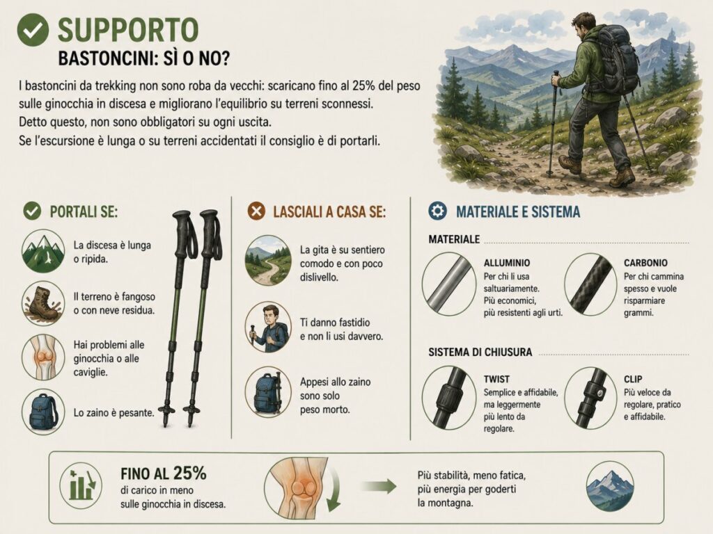Supporto: bastoncini sì o no?