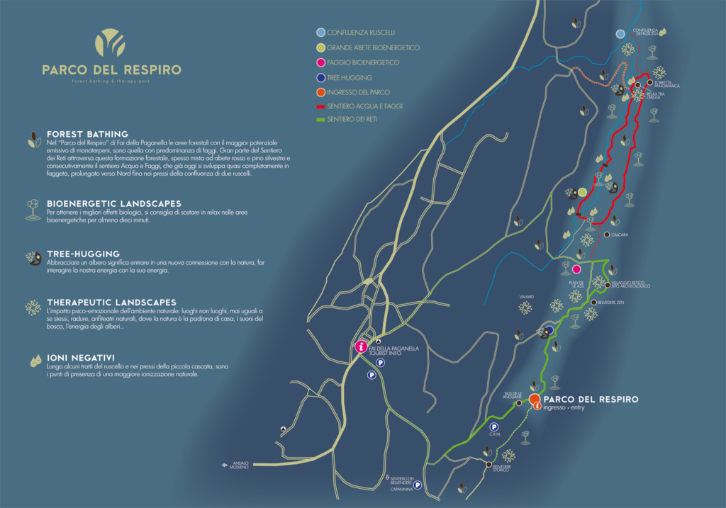 Mappa ufficiale del parco del respiro