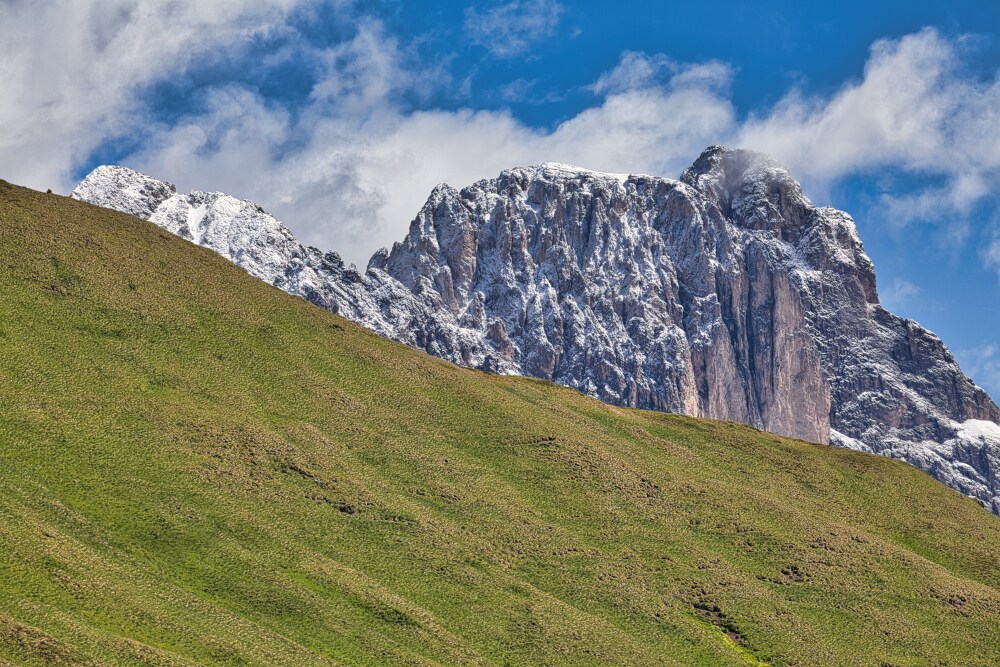 Sassopiatto e Sassolungo dalla Val Di Dona