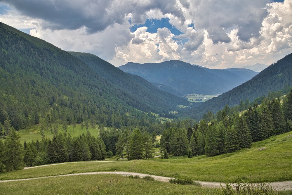Scendendo dalla Oberberg Alm