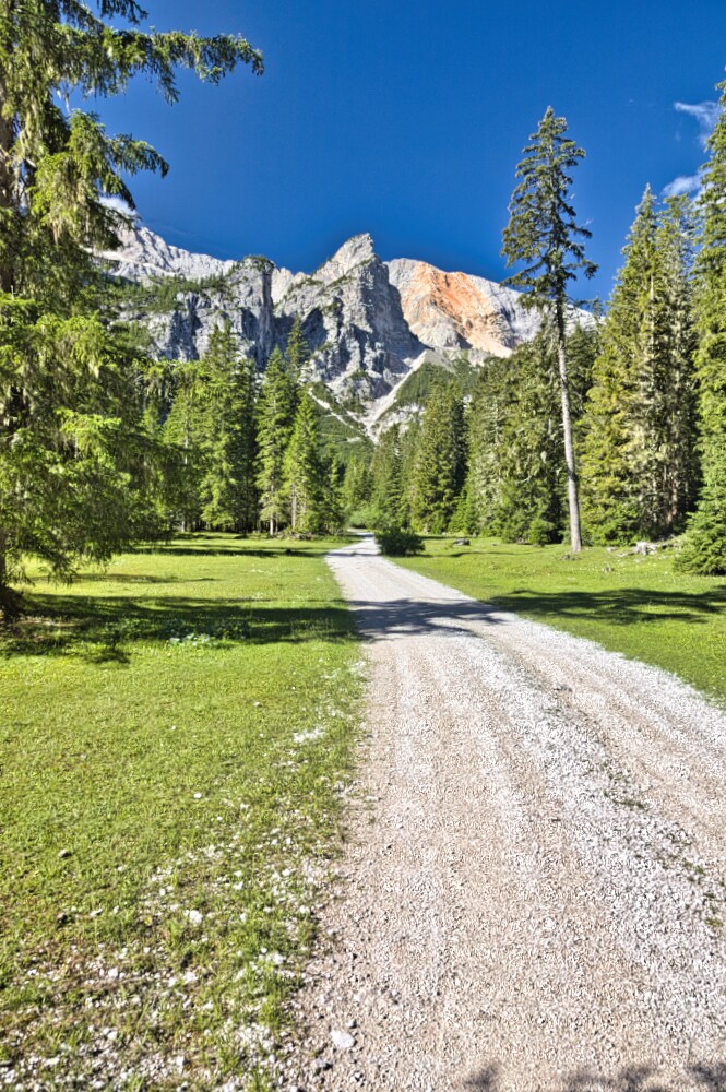 Prima parte pianeggiante salendo alla Rossalm