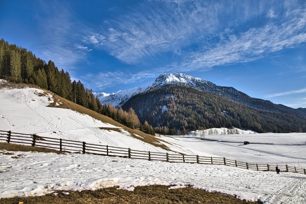 La Val Casies poco dopo la partenza da Santa Maddalena