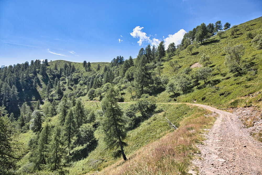 Dal Lares Brusaa verso la Bocchetta di Olino